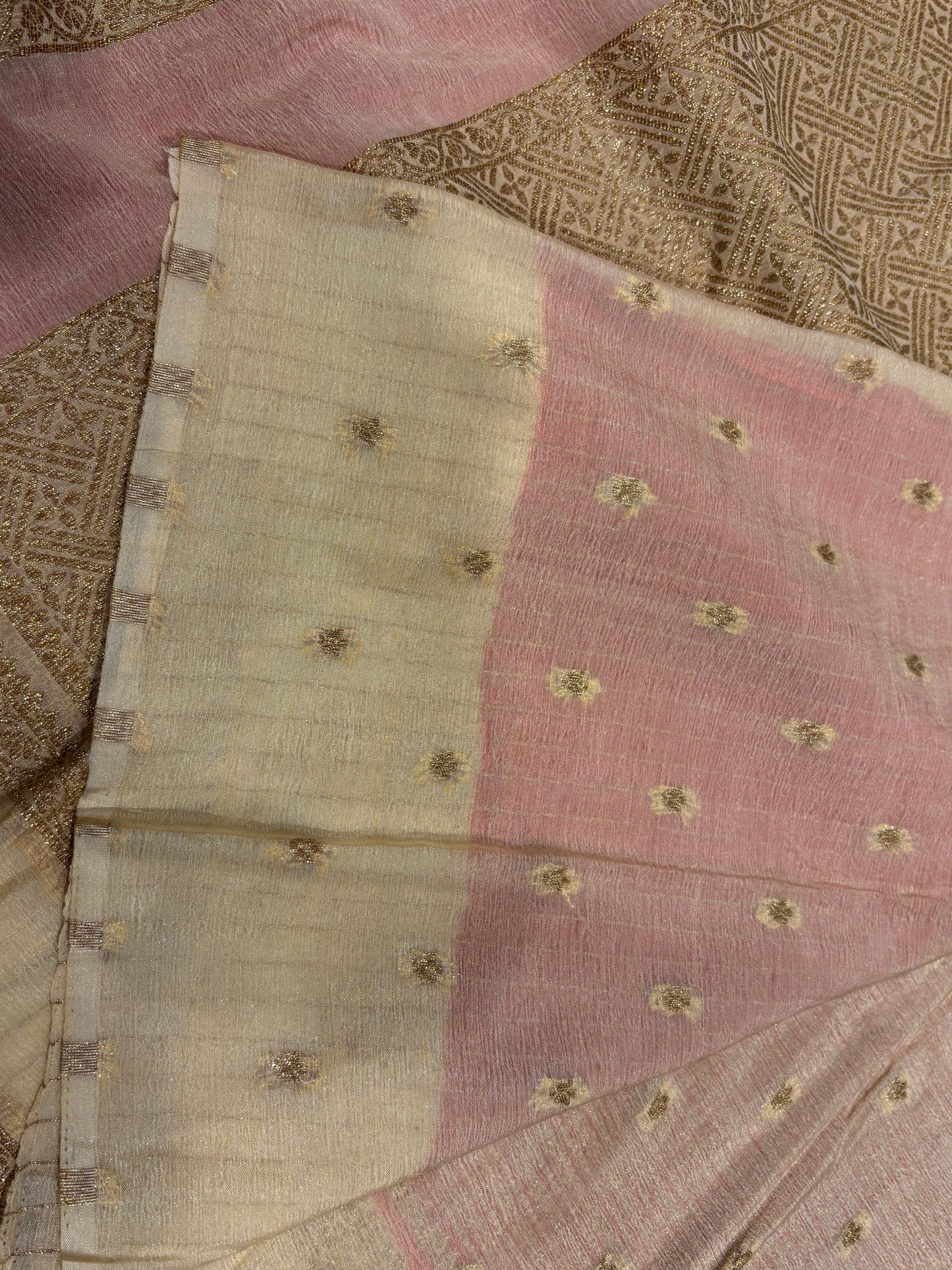 Dupion silk saree