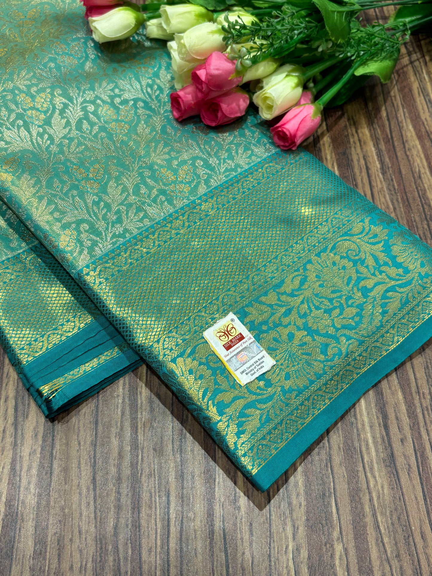 Pure Kanchipuram Broced Silk