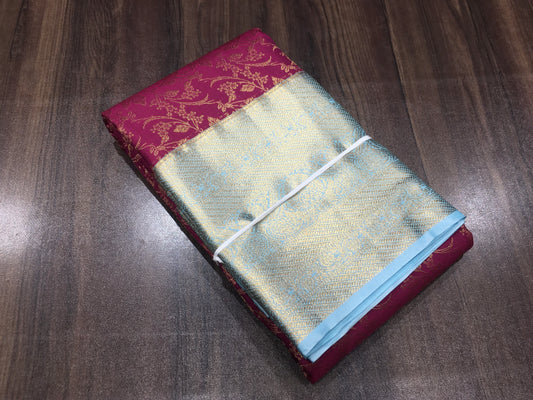 Semi Kanchipuram brocade