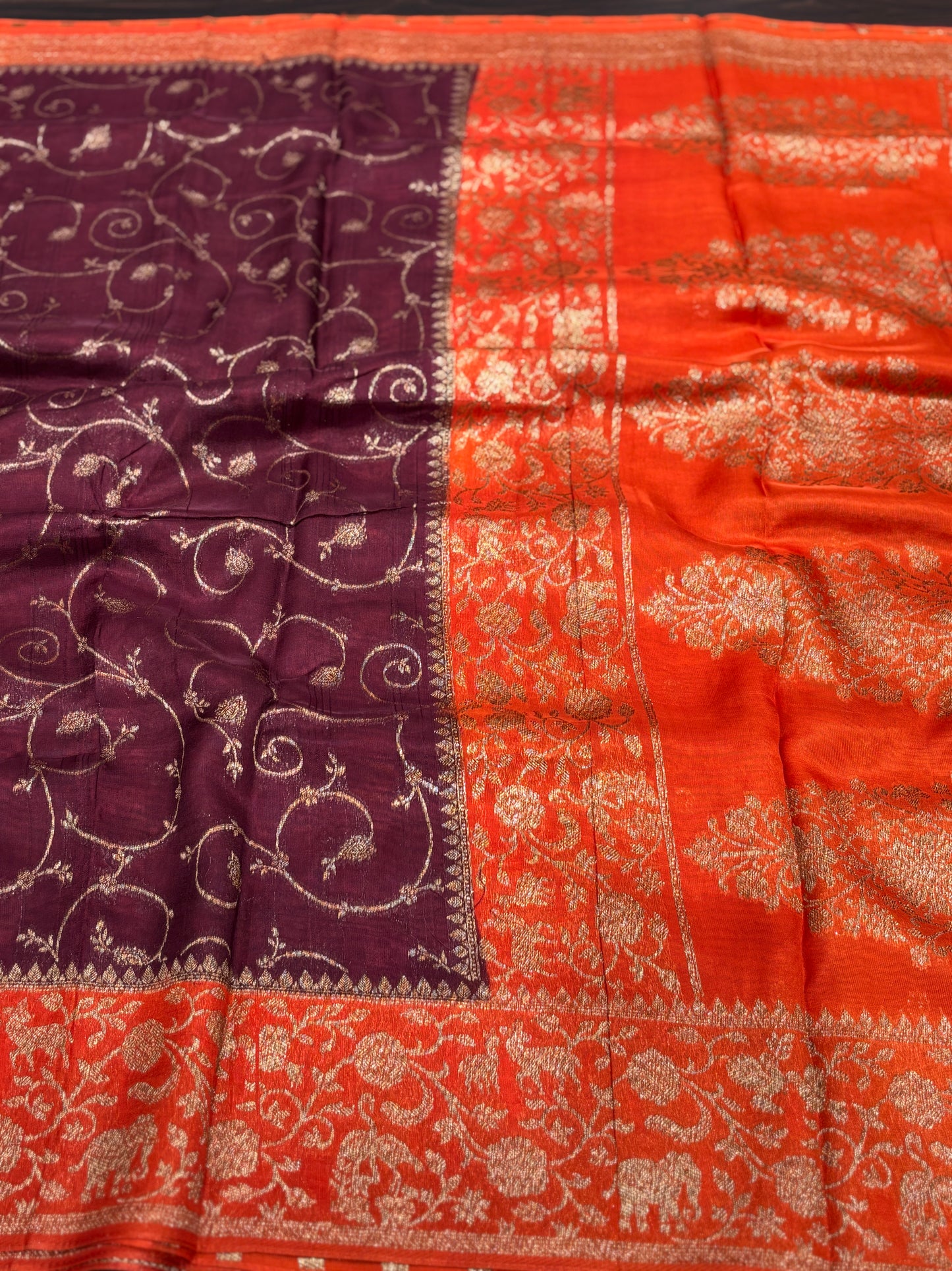 Soft tussar saree