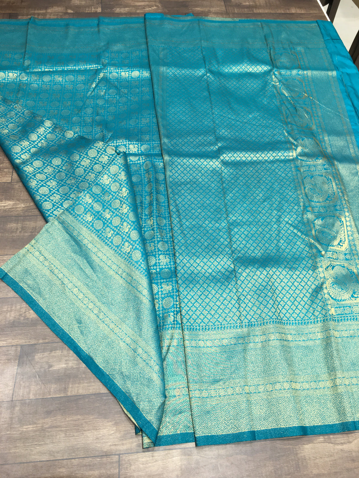 Satin crape saree