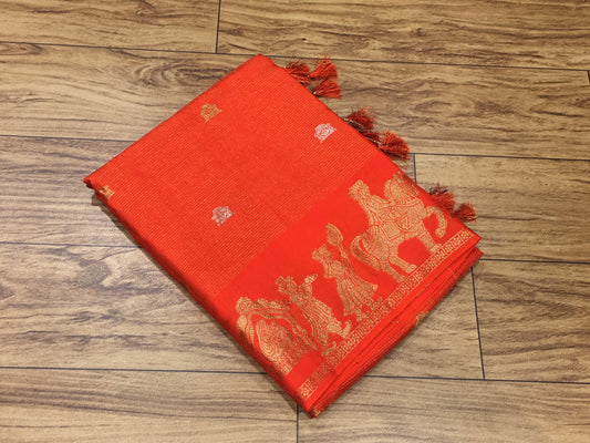 Moonga Crape Saree