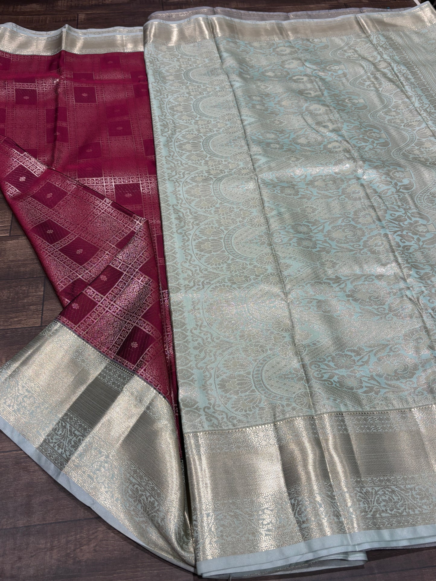 Semi Kanchipuram silk