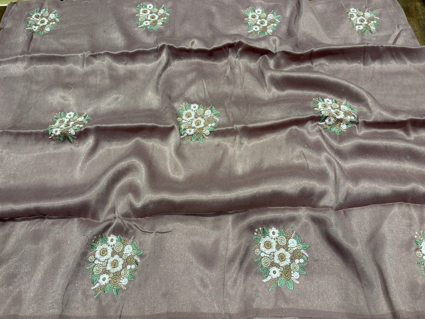 Soft tussar saree with thread work