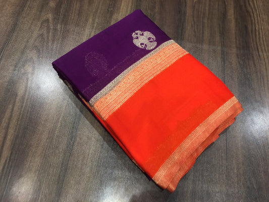 Chiffon Crape Saree