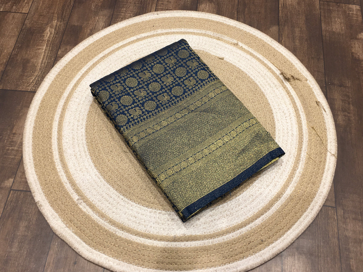 Satin crape saree