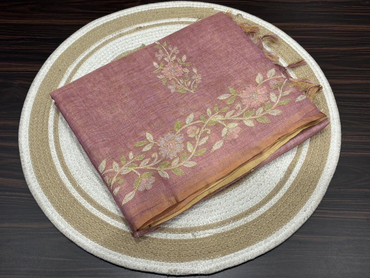 Tissue organza saree