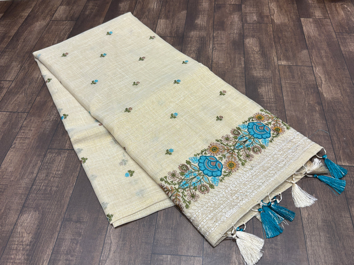 Linen Cotton Saree