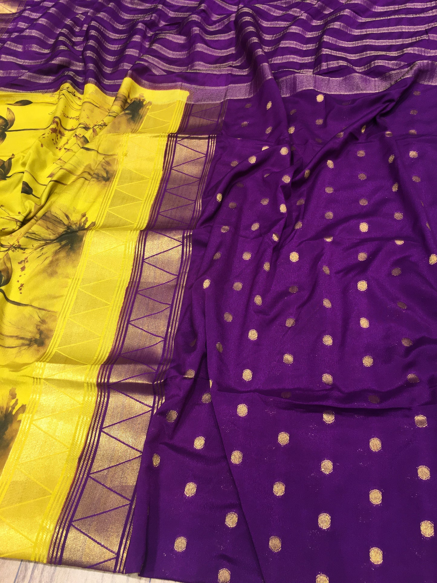 Semi Mysore Crape Silk