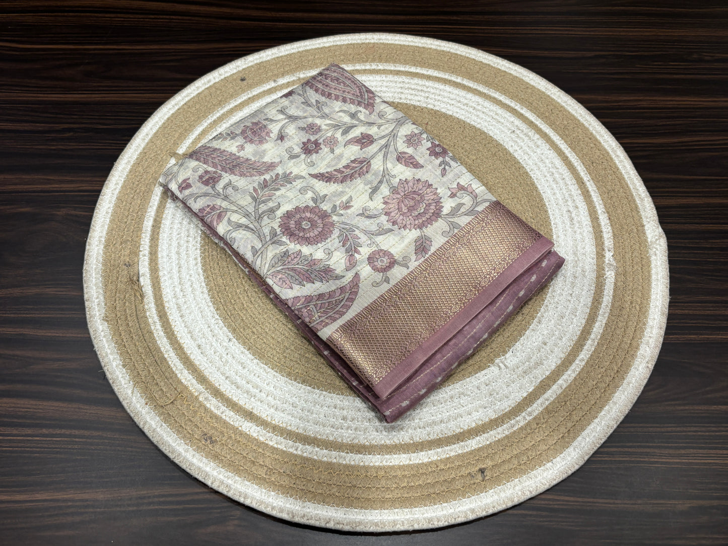 Butter crape saree