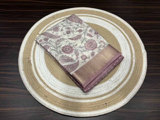 Butter crape saree