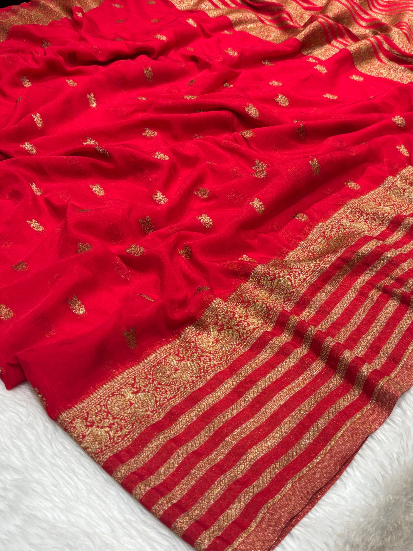 Chiffon georgette saree
