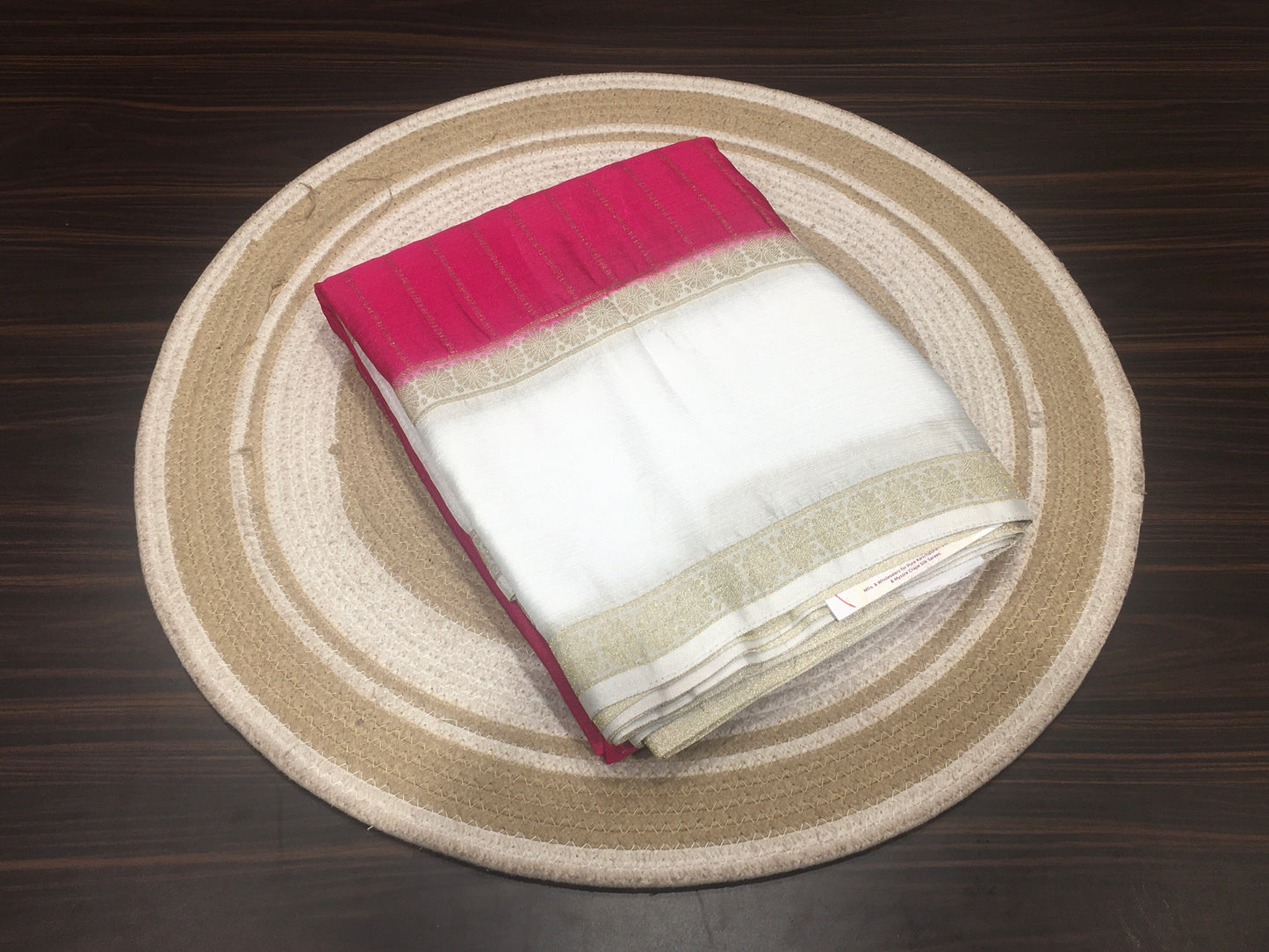Chiffon crape saree