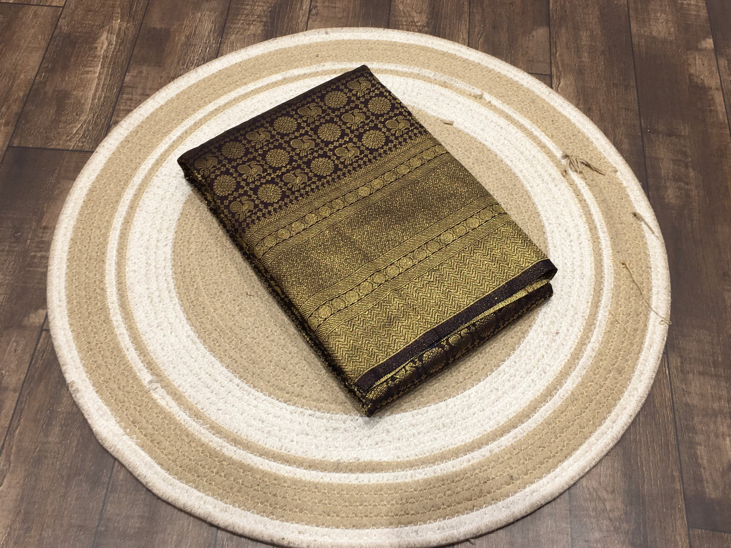 Satin crape saree
