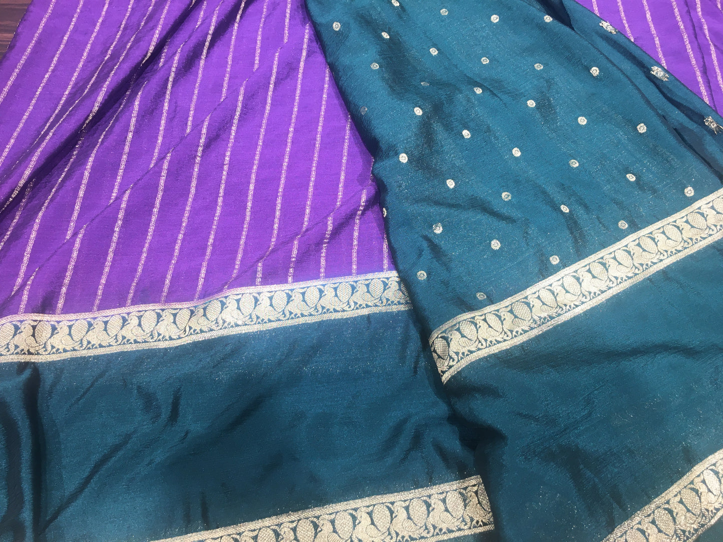 Chiffon crape saree