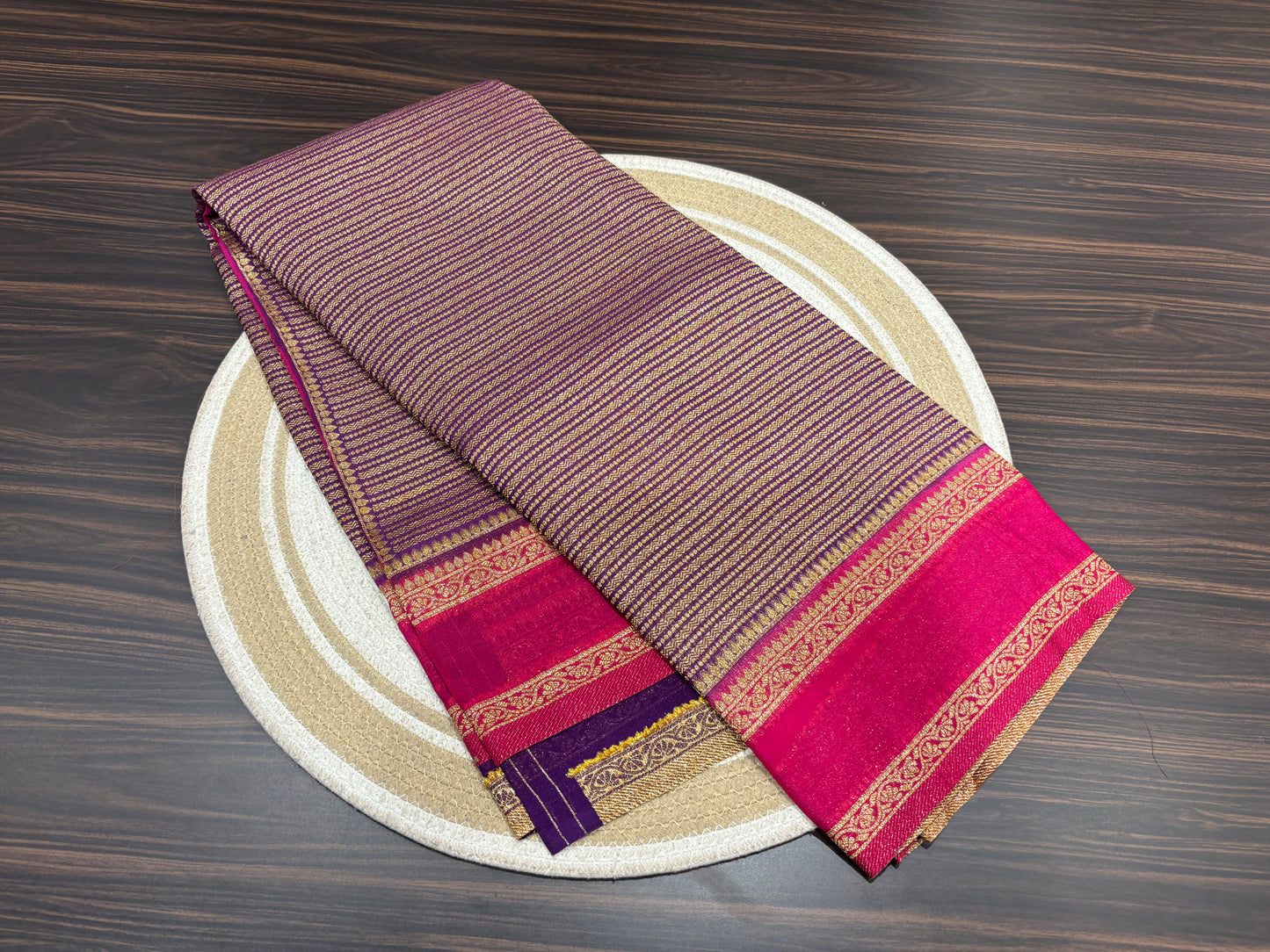 Dupion silk saree