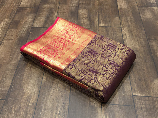 Semi Kanchipuram silk