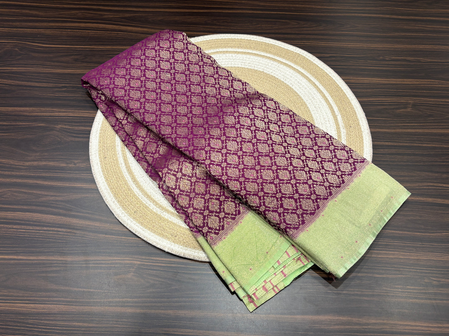 Chiffon crape saree