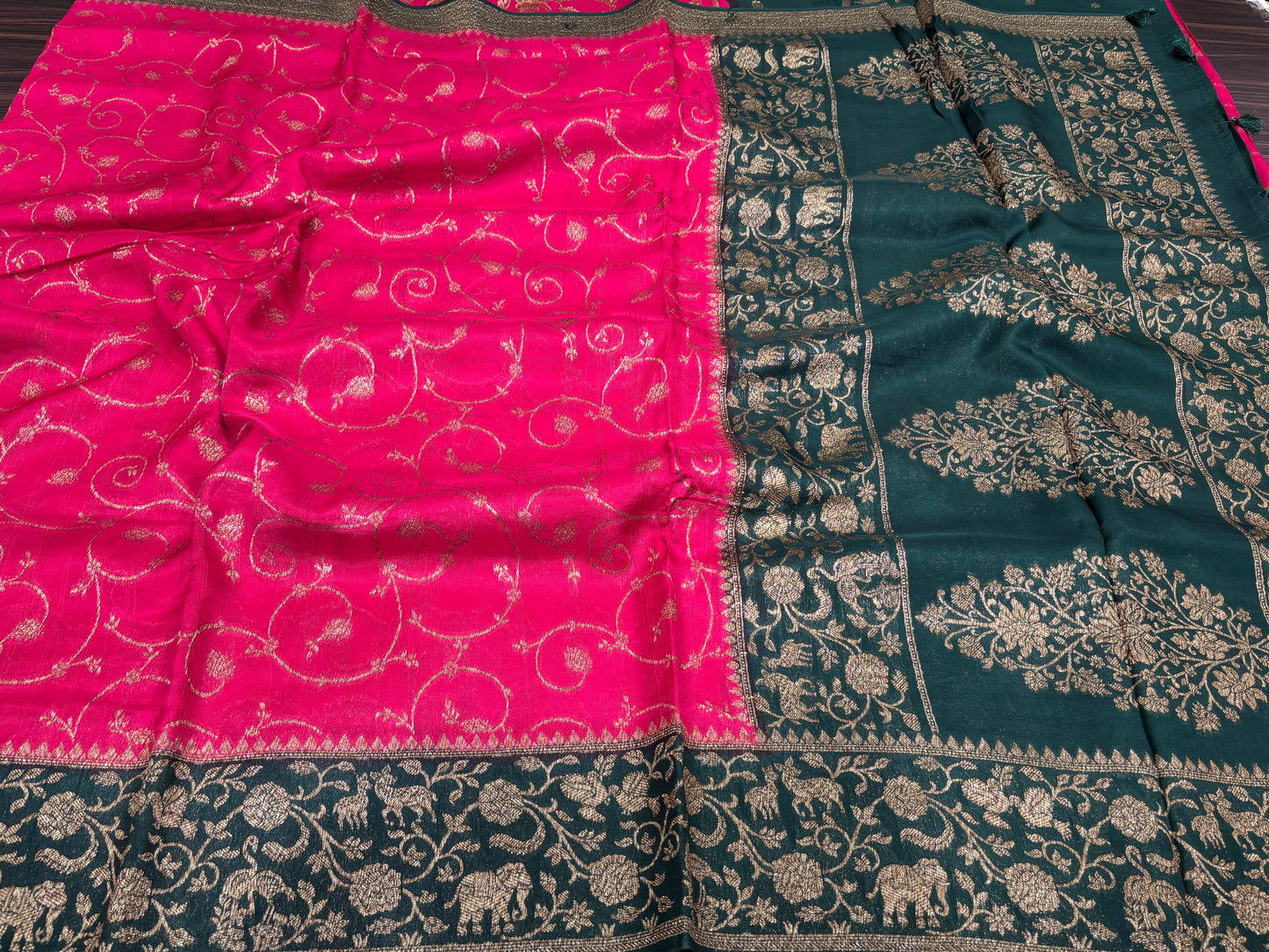 Soft tussar saree