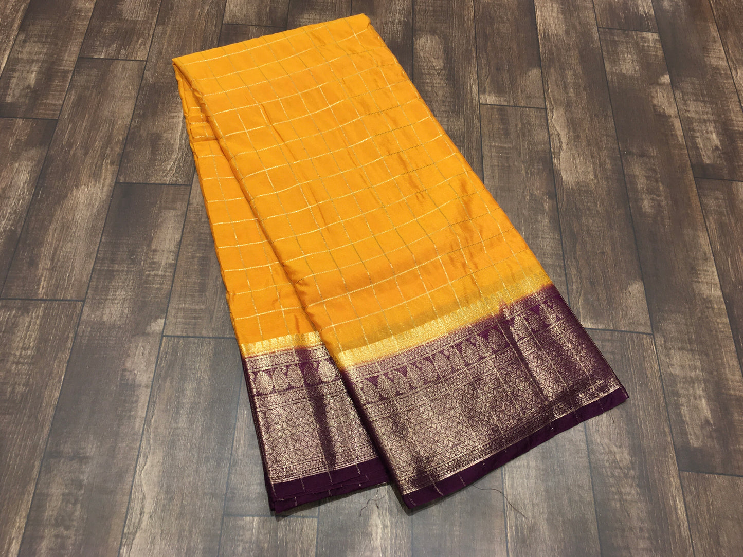 Semi Mysore Crape Saree