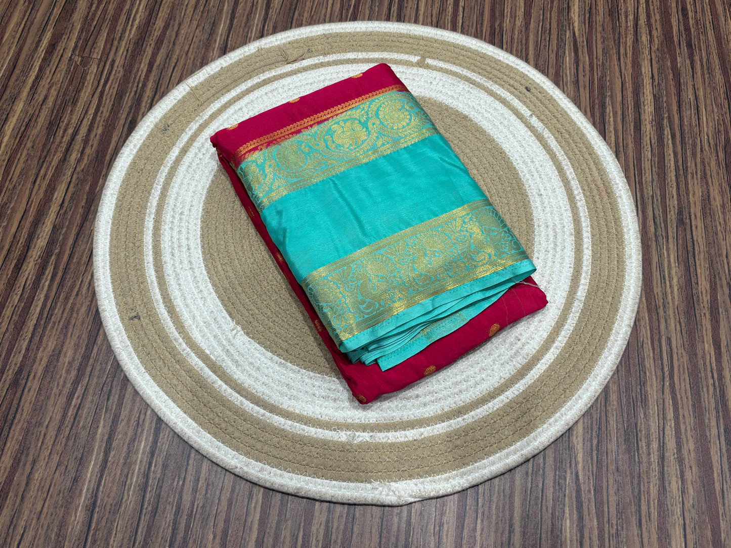 Semi Mysore crape saree