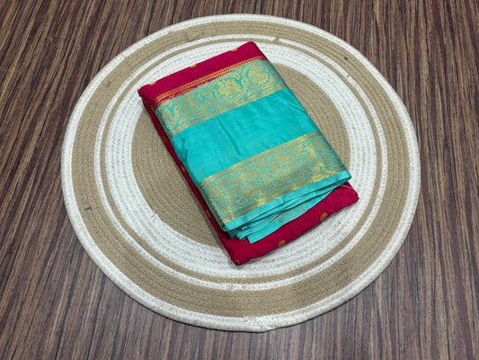 Semi Mysore crape saree