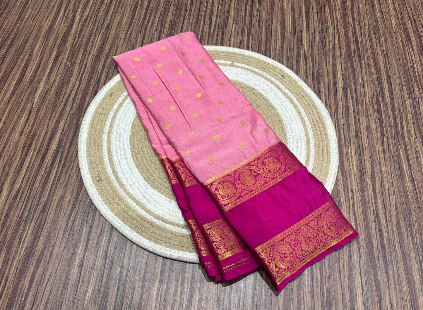 Semi Mysore crape saree