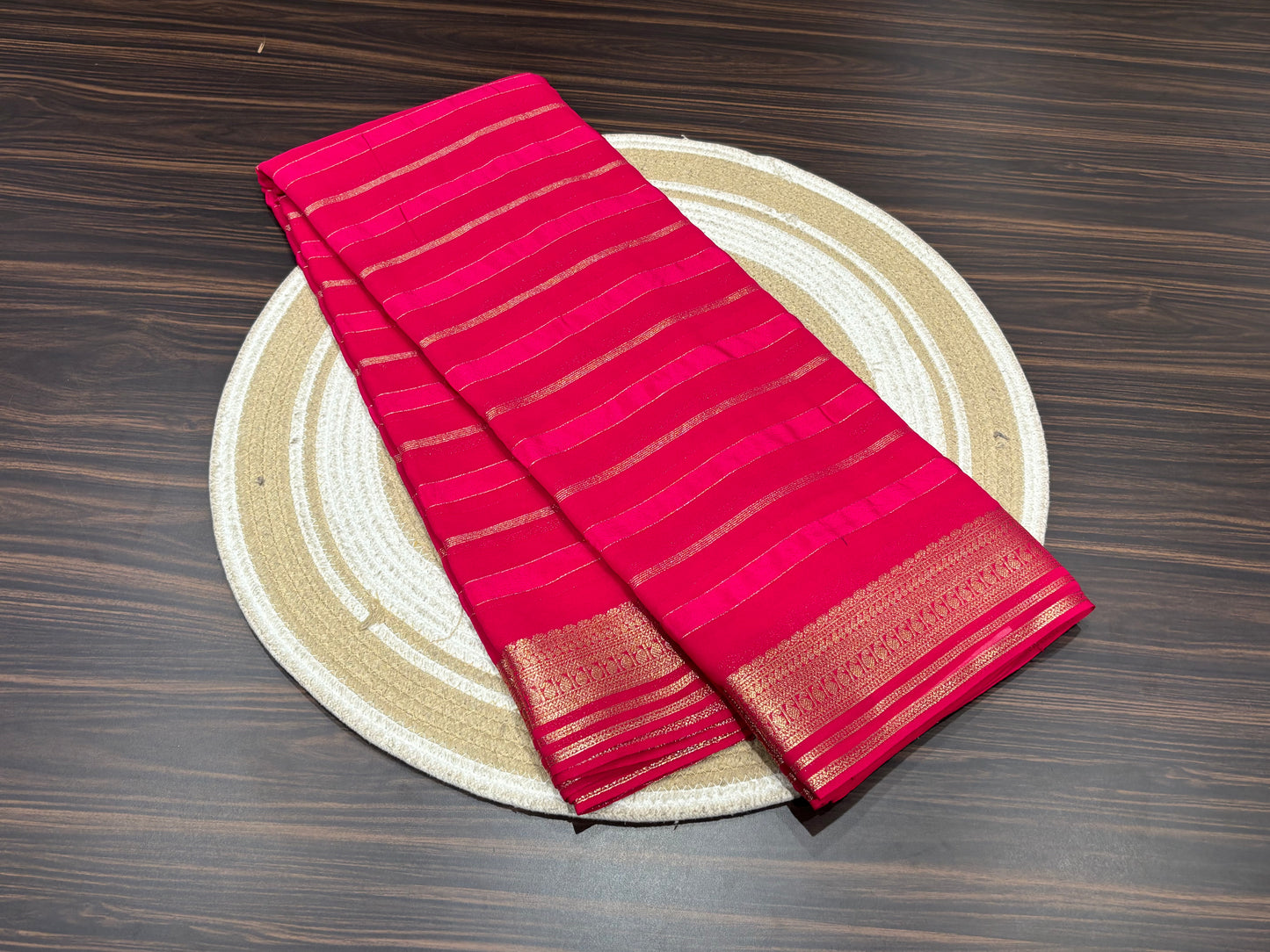 Mysore crape saree