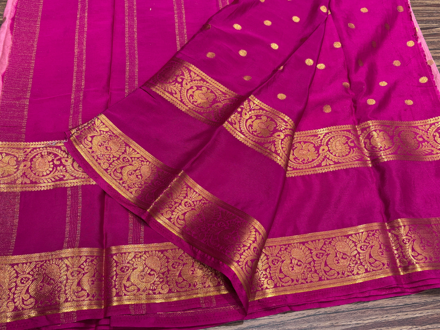 Semi Mysore crape saree