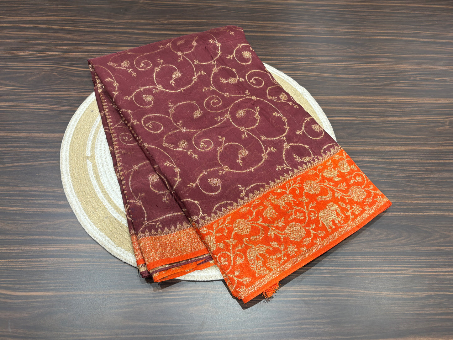 Soft tussar saree