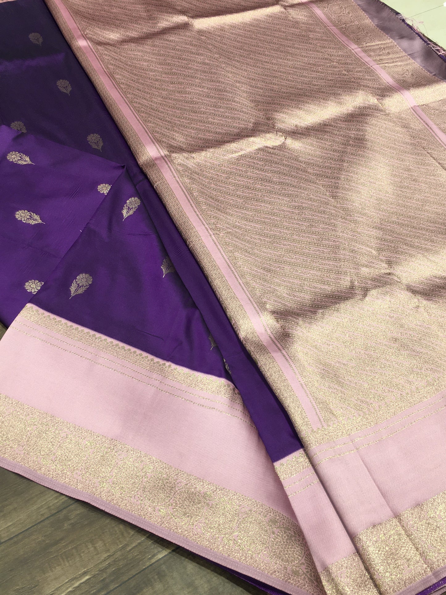 satin crape saree
