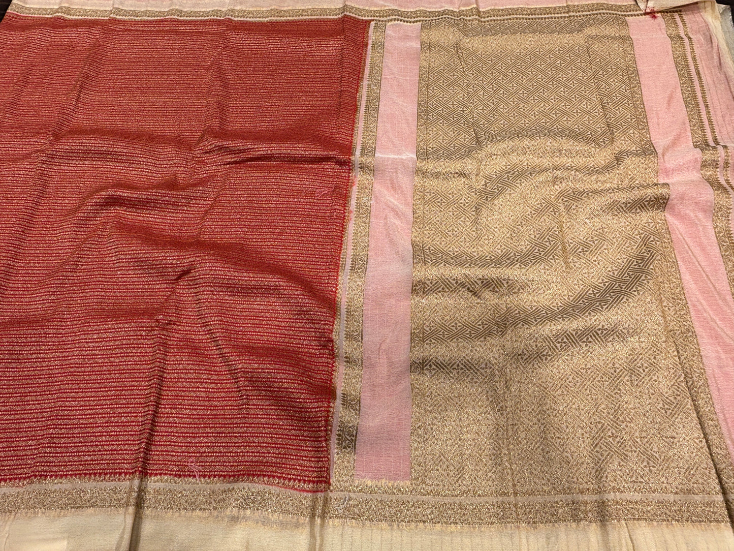 Dupion silk saree