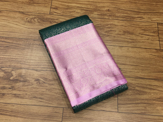 Semi Kanchipuram brocade