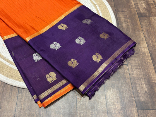 Semi Mysore crape saree