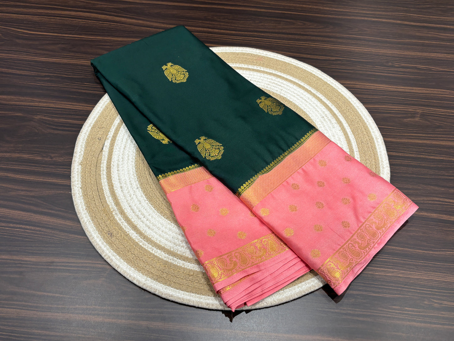 Semi Mysore crape saree