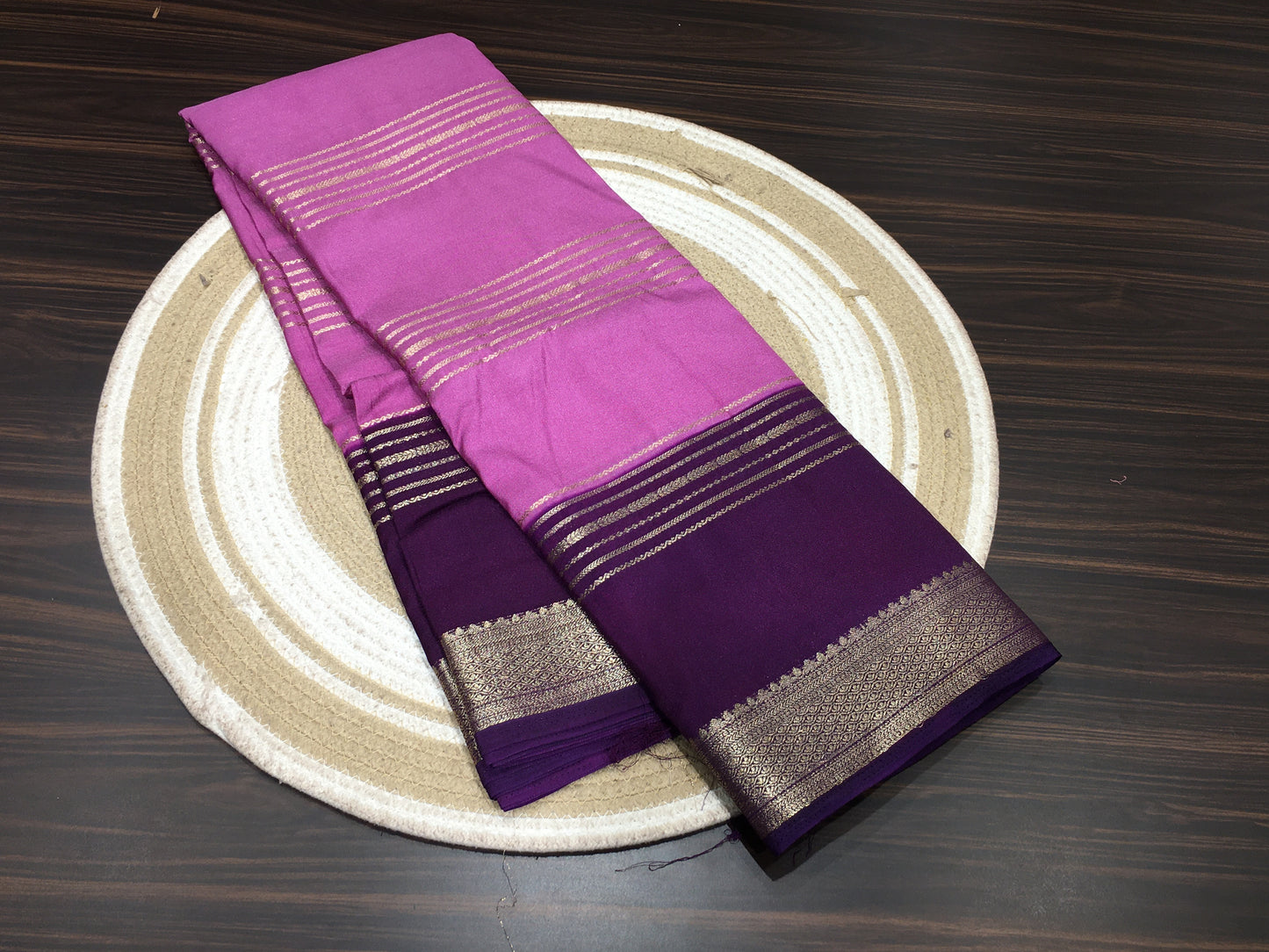Mysore crape saree