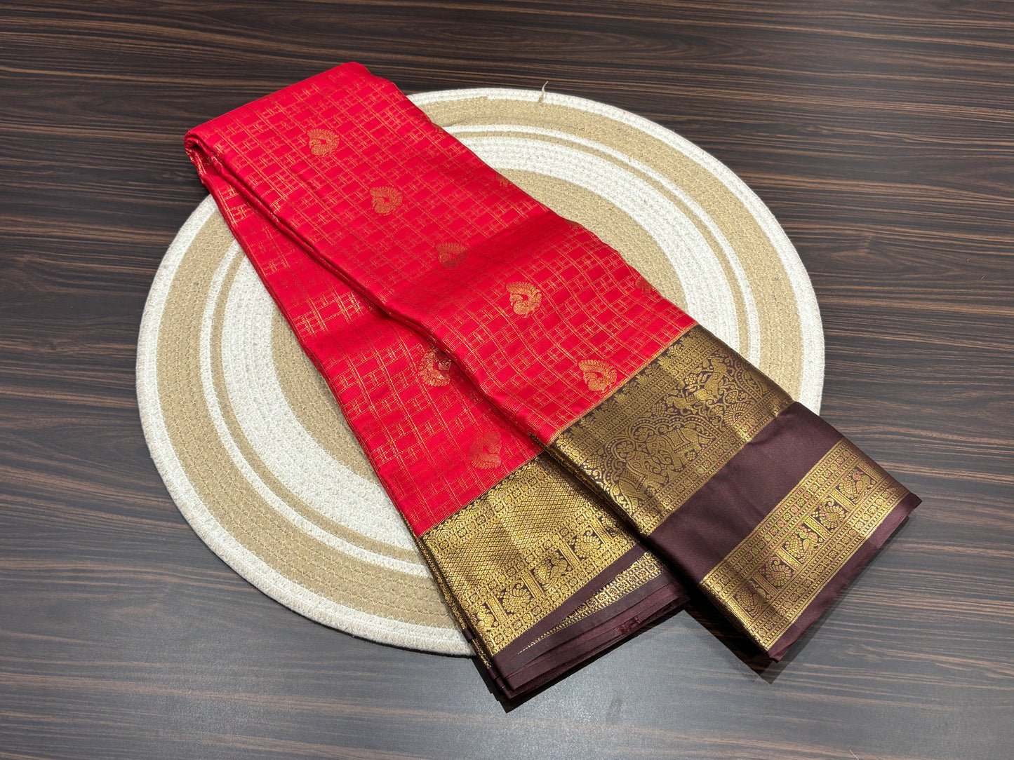 Semi Kanchipuram silk