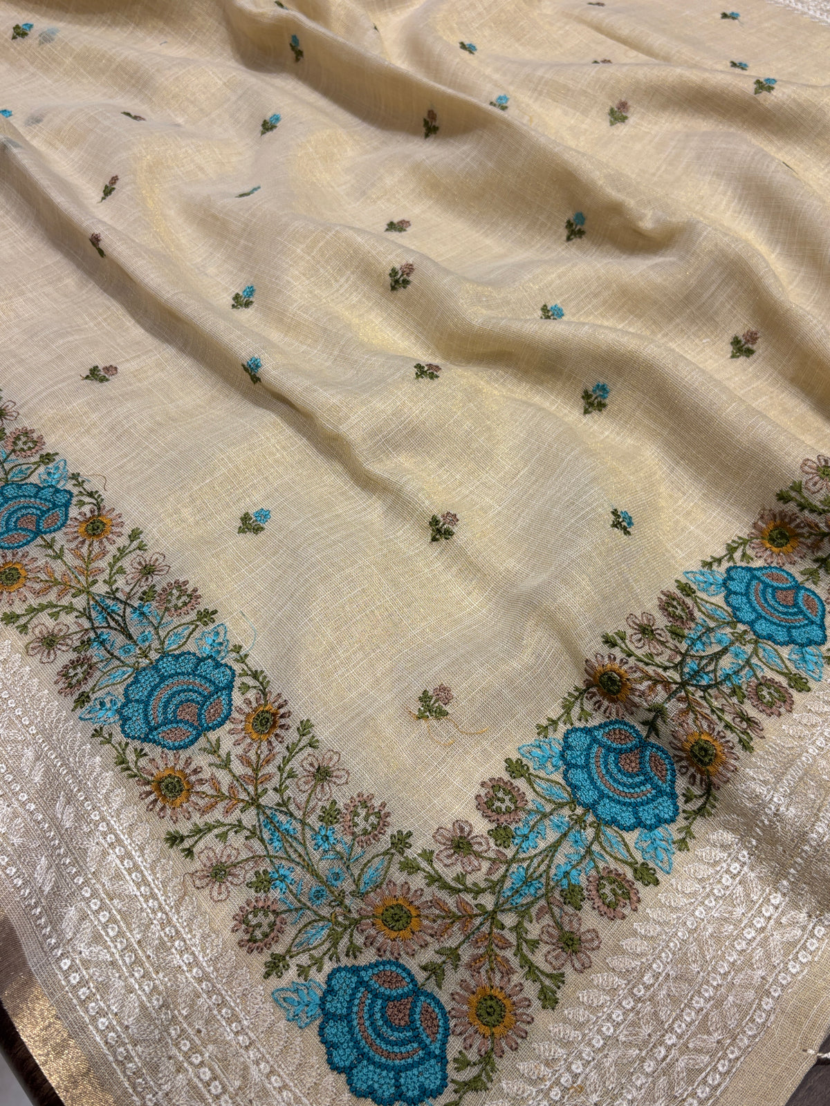 Linen Cotton Saree