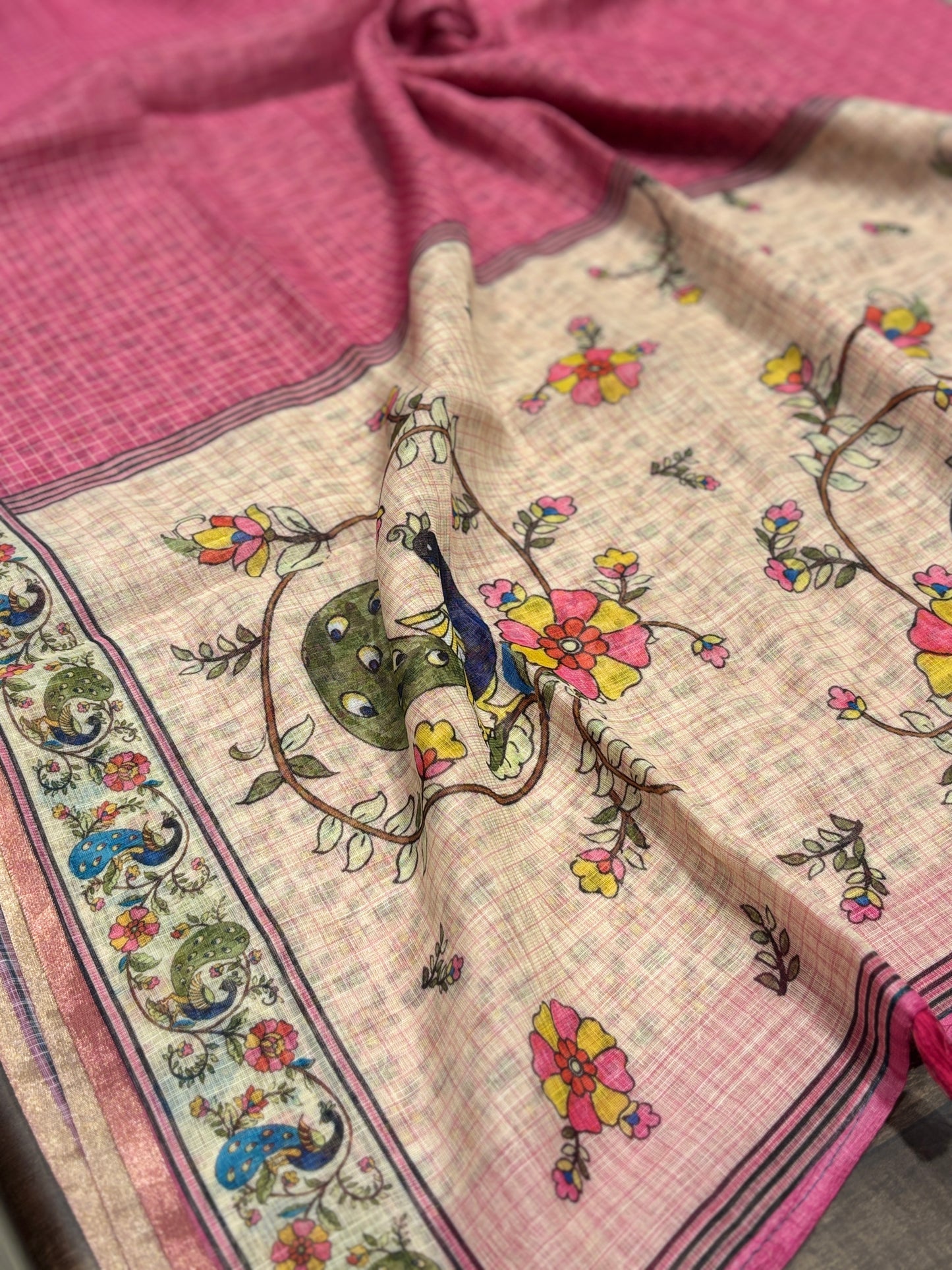 Fancy cotton saree