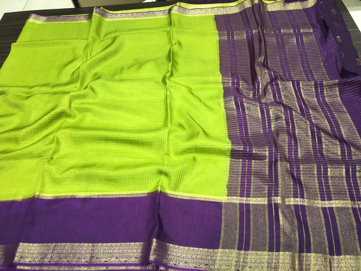 Moonga Crape Saree