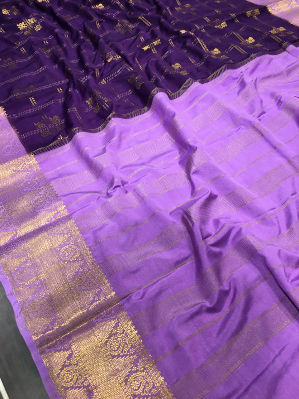 Semi Mysore Crape Silk