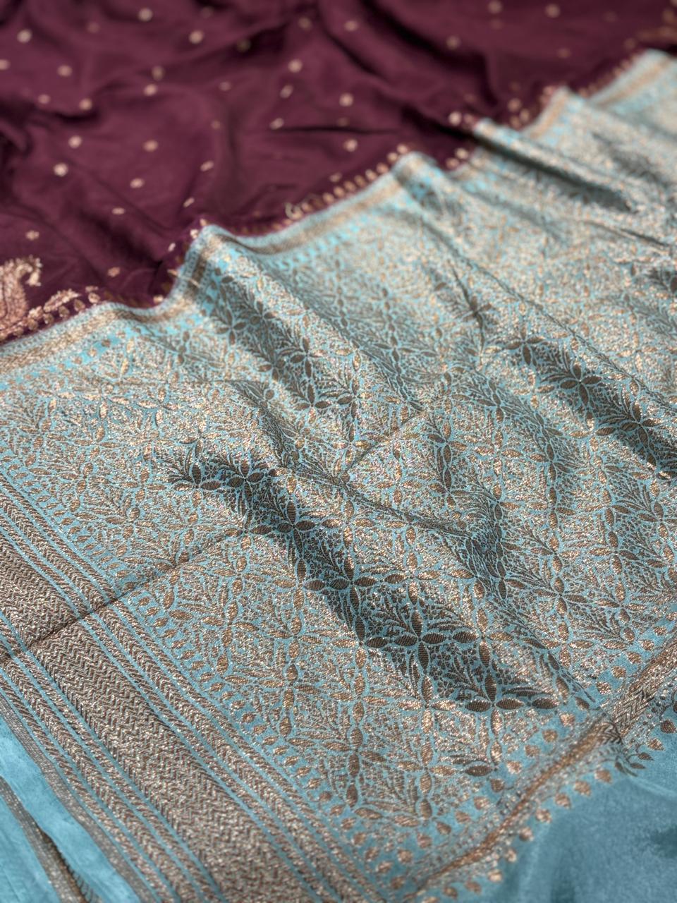 Semi Kaddi Banarasi Saree