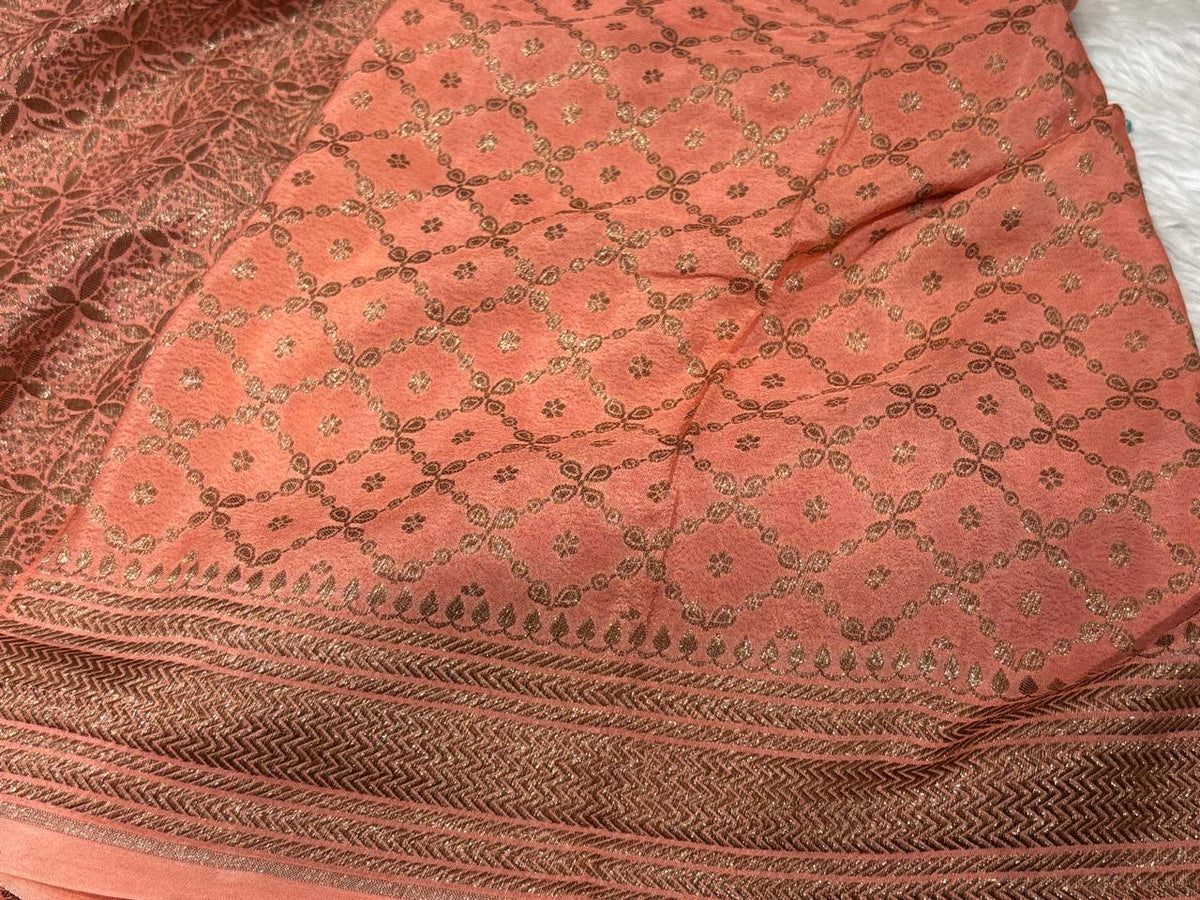Semi Kaddi Banarasi Saree