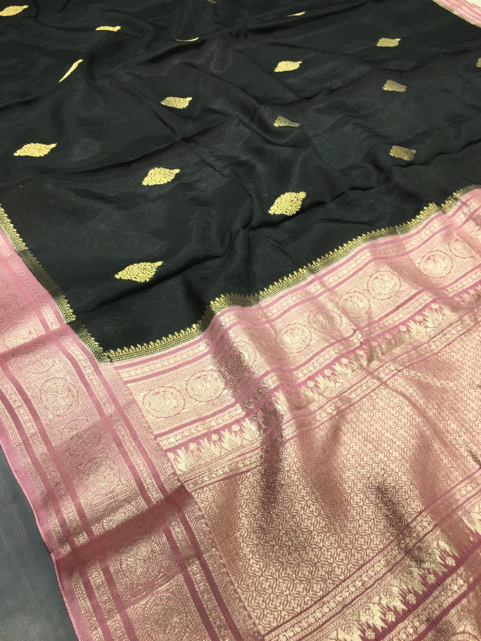Moonga Crape Saree