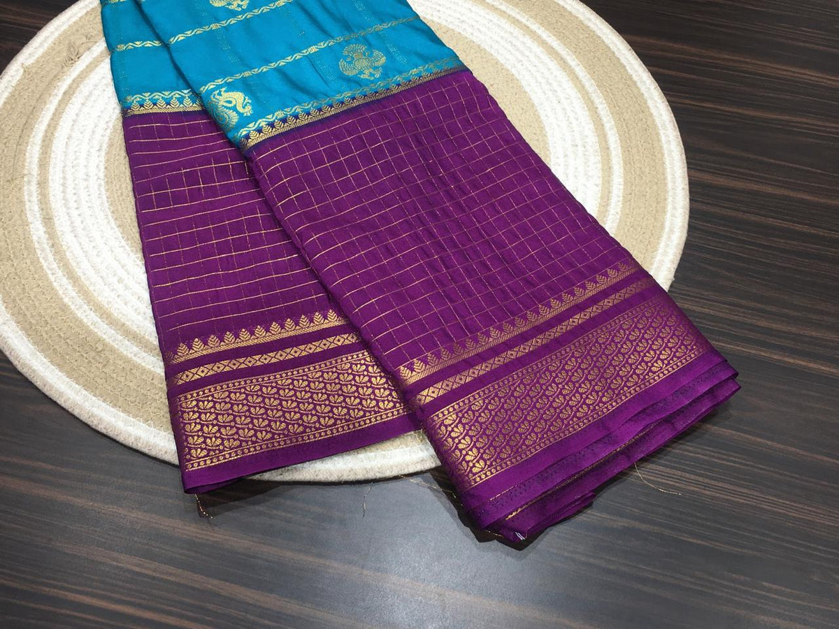 Semi Mysore Crape Silk