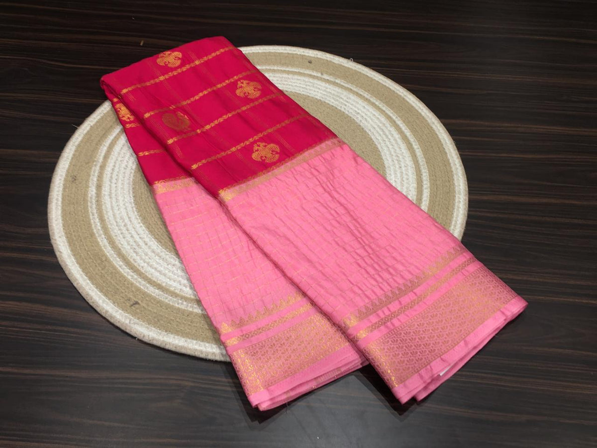 Semi Mysore Crape Silk