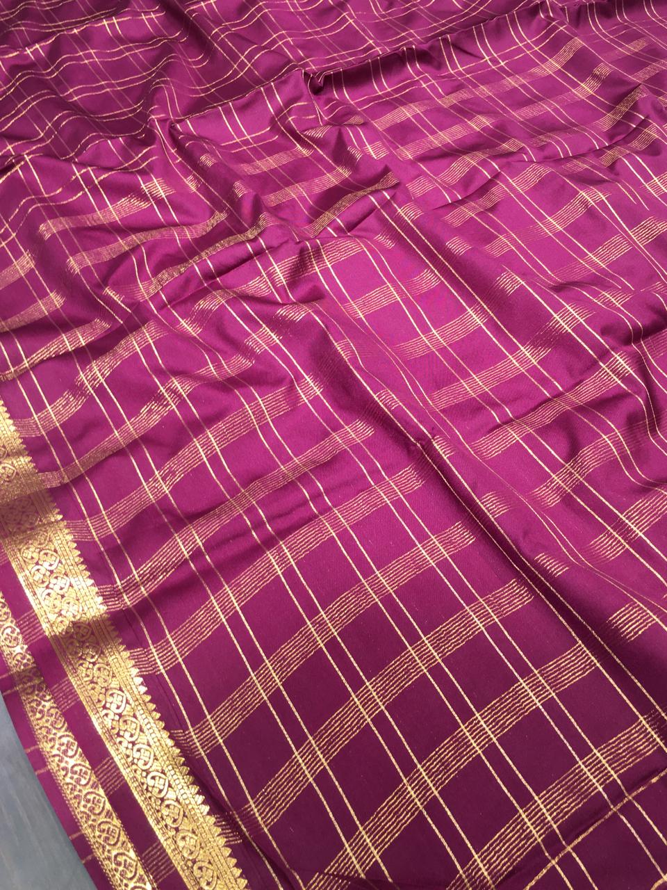 Semi Mysore Crape Silk