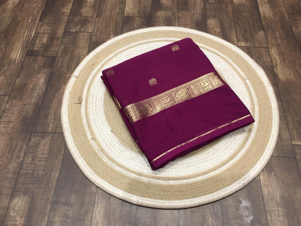 Semi Mysore Crape Silk