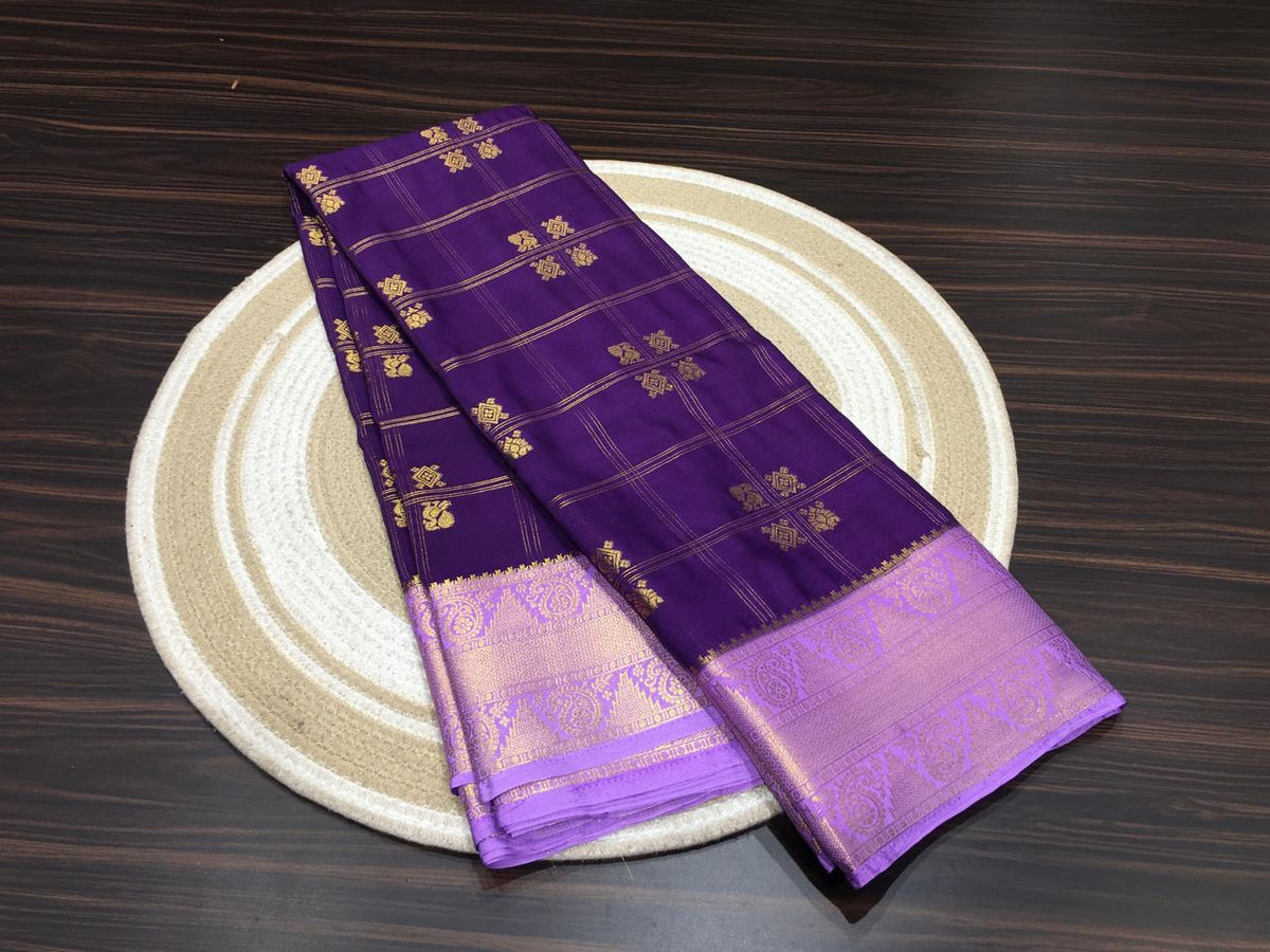 Semi Mysore Crape Silk
