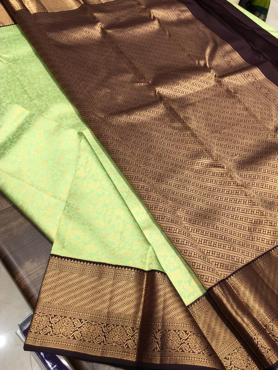 Pure Kanchipuram Broced Silk